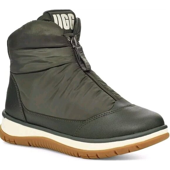 NEW UGG WOMEN'S LAKESIDER WATERPROOF FRONT ZIP BOOTS  FOREST NIGHT SZ 8.5 - Picture 2 of 7